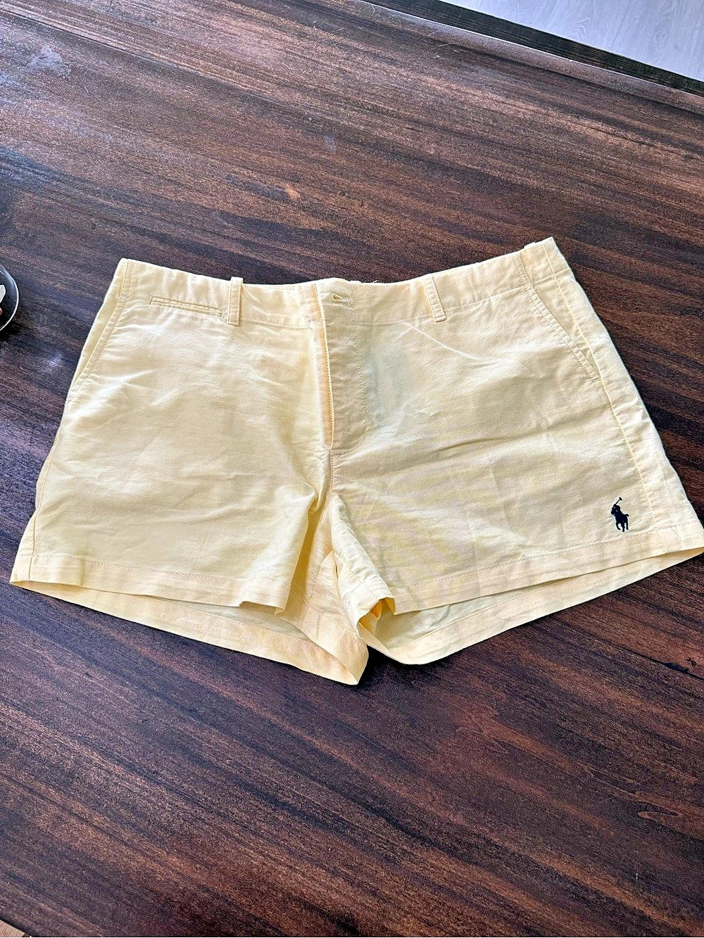 Polo Ralph Lauren Linen-Cotton Short Women's Shorts Yellow Size 12